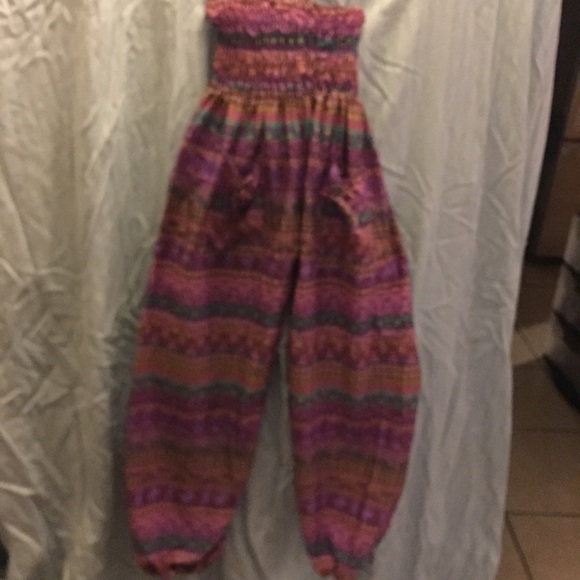 Harem pants in silky soft vibrant cloth - Picture 1 of 4